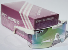 PIT VIPER The Miami Nights Intimidator 2000 Sunglasses White/Pink Fade Clear NEW picture
