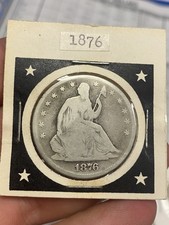 1876 U.S Silver Seated Liberty Half Dollar**** picture