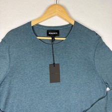 NWT Bonobos Slim Fit Lightweight Blue Cotton Sweater Size L Slim picture