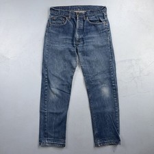 Levis 505 VTG 70s SS USA Single Stitch 1970s Jeans Med Wash Talon 33x30 Ac 32x29 picture