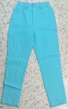 Bazar De Christian Lacroix Rare Blue Diamond Pattern Pants Size 24x27 picture