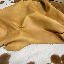Avetco Premium Goat Skin Nappa Leather Smooth & Soft 2.5–3 oz Honey Tan 5-8 SF picture
