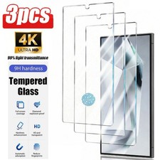 3 Pack Tempered Glass Screen Protector For Samsung Galaxy S25 Ultra S24 Plus S24 picture