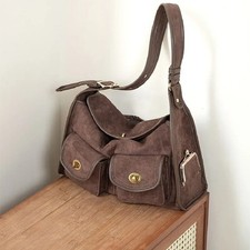 Casual Commuter Large Capacity Suede Pillow Bag Single Shoulder Crossbody Bag picture