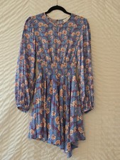 ALC Behati Asymmetrical Long Sleeve Pleated Smocked Waist Size 4 picture