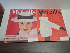 McCall's January October 1956 Vintage Magazine Lot 2 Advertising Women's  picture