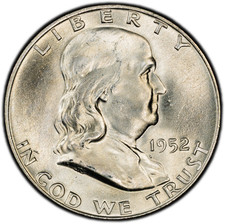 1952-D PCGS MS65 FBL (Gem) Franklin Half | Bright Mint Luster | Great Eye Appeal picture