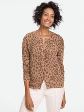Pointelle Charming Cardigan - Modern Leopard at Talbots, NWT $129, all size picture