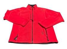 Vintage Polo Sport Red Full Zip Fleece Jacket Large 90s Ralph Lauren Trident ‘62 picture