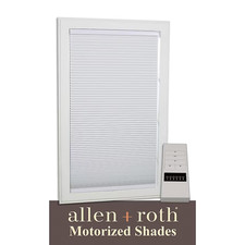 Allen + Roth Motorized Cellular white Shade 23