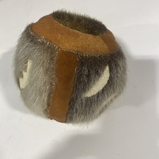 Vtg Alaska Native Eskimo Hand Sewn Game Ball High Kick Design picture