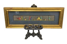 Vintage Sungott Neoclassical Greek Roman Scene Hand Colored Painted on Ribbon picture