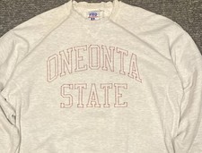 RARE Oneonta State distressed vintage Russel Crewneck picture