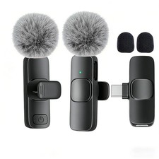 Lavalier Microphone Wireless Audio Video Recording Mini Mic For Android/iPhone picture