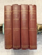 Antique Waverley Novels Sir Walter Scott 4 Vol Set Macmillan Illustrated c1904 picture