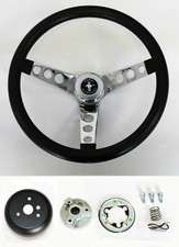 Grant 1965-1969 Ford Mustang Steering Wheel Black Grip 13 1/2