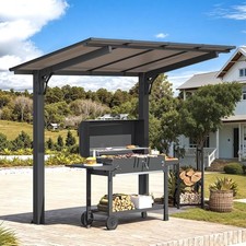 8' x 5' Hardtop Grill Gazebo Aluminum Freestanding Waterproof Outdoor Shelter picture