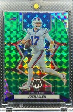 Josh Allen RARE GREEN REFRACTOR PANINI INVESTMENT CARD BUFFALO BILLS MVP MINT picture