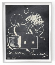 Claes Oldenburg M. Mouse Ear T 1973 Platzker 109 S/N LTD ED Framed In 12 Museums picture
