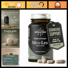 Organic Lion's Mane Mushroom Capsules for Memory & Focus - 70 Vegan Pills picture