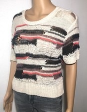 Top Shop Short Sleeve Crochet Knit Top - US size 4 (small) picture