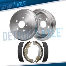 4pc Rear Brake Drums and Brake Shoes Kit for 2004 - 2008 Toyota Prius Corolla picture