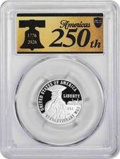 2026-S Revolutionary War Ag Silver Quarter PR70DCAM FDOI PCGS Anniversary Label picture