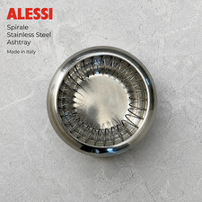 Alessi Spirale Stainless Steel Ashtray 16cm Achille Castiglioni Made in Italy picture