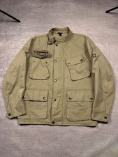 Vintage 90s Belstaff Cotton Motorcycle Racing Multipocket Jacket Men's Size XL picture
