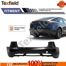 Rear 2013443-S0-D Fits Tesla Model 3 2023.9+ Bumper Cover picture