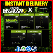 COD: MW4: Modern Warfare 4 Skin x Monster Energy Set Full Bundle 5x Codes ✅️ picture