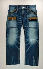EDWIN XV Exclusive Vintage Jeans W34 L29 Leather Pocket Japan picture