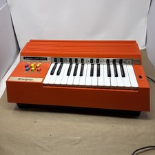 Vintage Orange Magnus Electric Chord Organ, Tested & Works picture