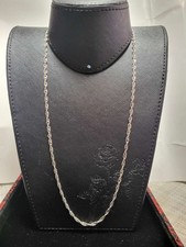 Vintage MILOR 925 Sterling Silver Rope Chain Necklace 30