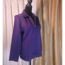 True Vintage Grape Purple Zipping Sport Jacket By Maren picture