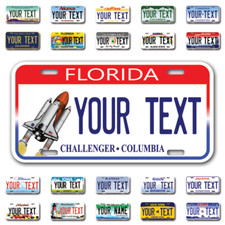 Custom state License Plates with personalized text Car 12x6- Moto 7x4 - Bike 6x3 picture