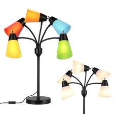 Medusa Bedside Table lamp for Bedroom, Modern Multi Head 5 Shade Lamp, Adjust... picture
