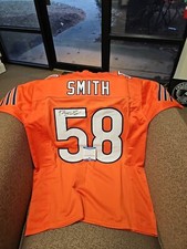 Bears Jersey Roquan Smith Autographed - ORANGE - Beckett Authentic PRO BOWL LB picture