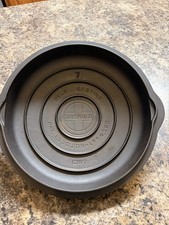 Vintage Griswold #7 1097 Self Basting Skillet Cover High Dome RESTORED sits flat picture