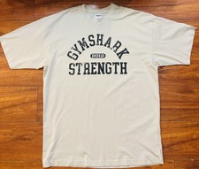 NEW Gymshark Men's Strength Graphic T-Shirt Beige Sz Medium NWOT picture