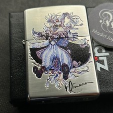 Zippo Yoshitaka Amano Final Fantasy Mage Double-sided processing Silver picture