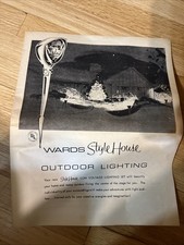 VTG 1960s 70s Montgomery Wards Low Voltage Outdoor Landscape Lighting Mod Retro picture