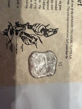 1715 Fleet Shipwreck Silver Cob 8 Reales Cobb Coin Co COA Mel Fisher Signed 5.6g picture