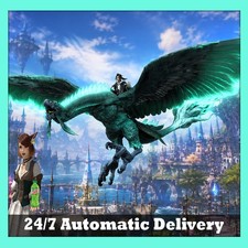 FFXIV FF 14 x Twitch Streamer Exclusive - Green Dragon Mount Rare - US Region picture
