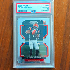 2021 Panini Prizm Ja'Marr Chase Rookie Cincinnati Bengals #337 PSA 10 picture