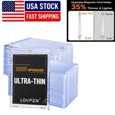 Ultra-thin 35PT One Touch Magnetic Card Holder Holds 25/50/100/200/400ct picture