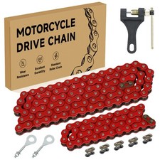 Red 420 Chain Front 42 Links Rear 90 Links Kit For CT200U BT200X CT200U-EX 212cc picture