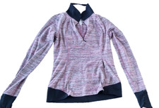 Lululemon Womens Runderful 1/2 Zip Pullover Long Sleeve Stretchy Space Dye 6 picture