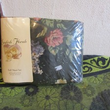 *** NOS, Vtg English Florals Fuil Size Bedsheets & Pillowcase Set. Berkshire *** picture
