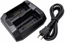 Trimble 121343 Dual Bay Battery Charger 19V 4.74A w/ Power Cord Genuine OEM picture